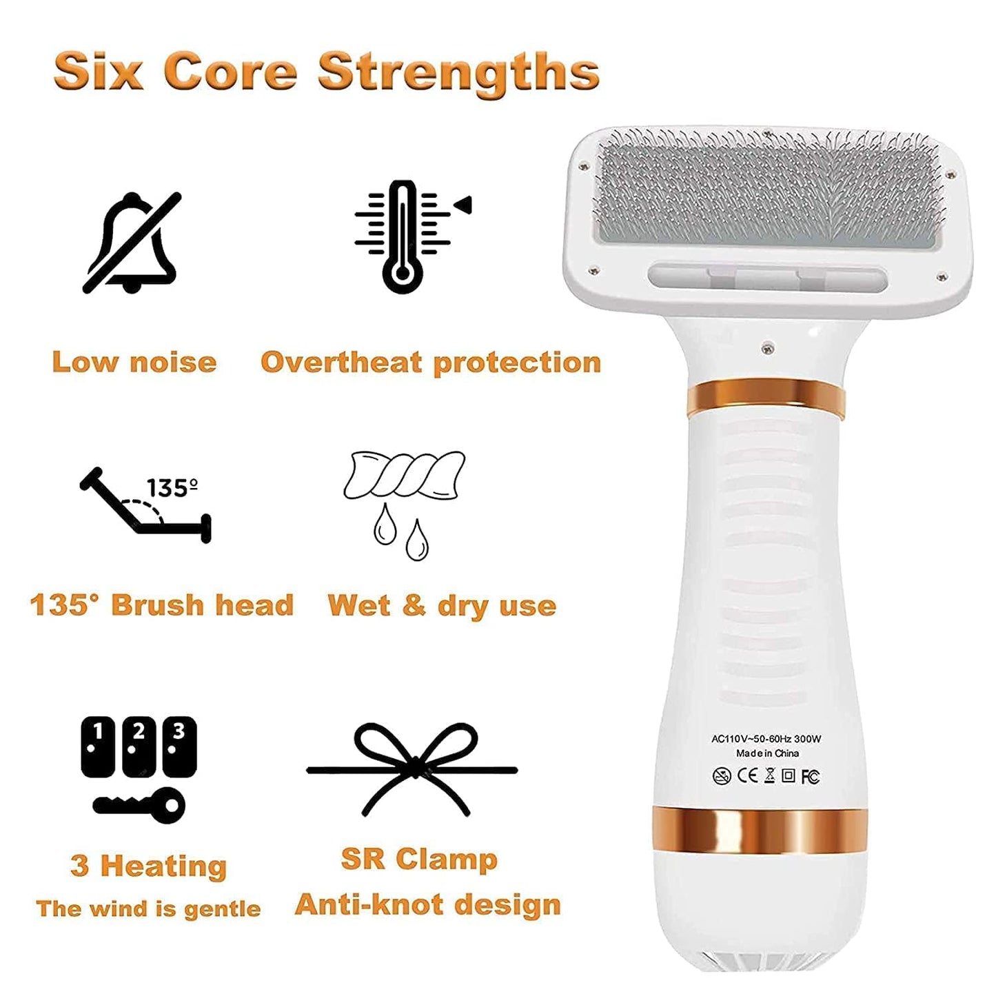 Pet Hair Dryer and Grooming  2 in 1