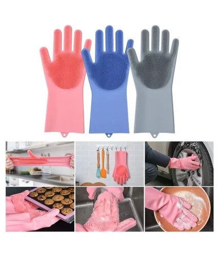 Silicone Hand Gloves (LARGE)